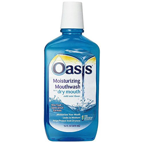 Oasis Moisturizing Mouthwash Mild Mint 16 oz  Pack of 2