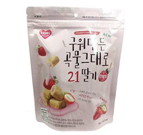 Strawberry Grain Crispy Roll Mini Cereal snacks stuffed with chocolate cream 80 g.