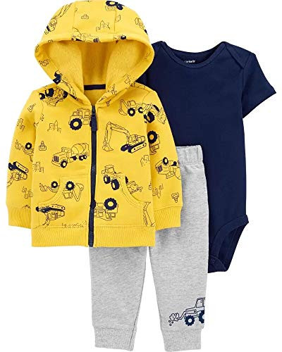 Carters 3-Piece Little Jacket Set  6 Months  Gray
