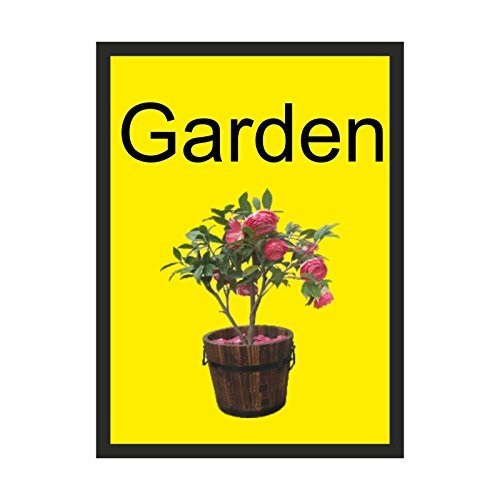 Garden Dementia Sign Stickers Lable Decal Safety Sign Hazard Warning Sign for Property Stickers 200mm x 300mm