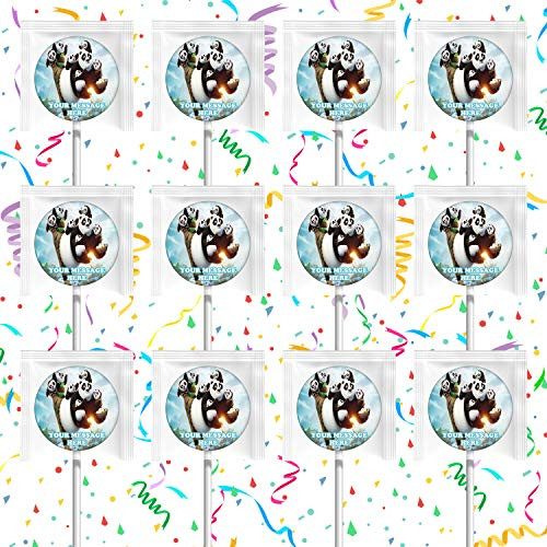 Kung Fu Panda Party Favors Supplies Decorations Lollipops 12 Pcs