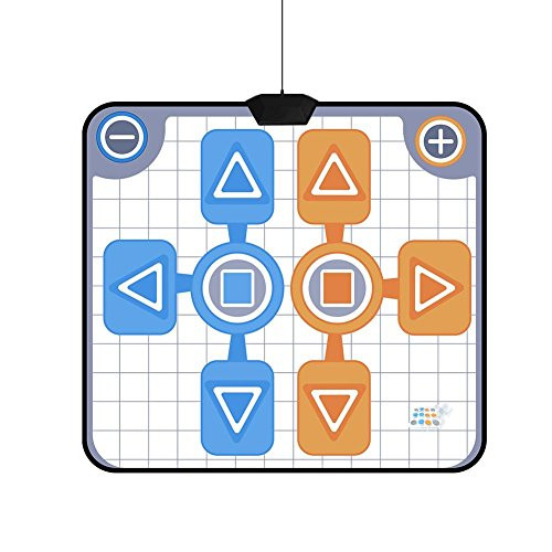 Dance Mat Double Person Non-slip Dance Dancing Pad Mat Dance Active Life Pad Controller with USB Dancing Step Pads to PC for Wii Console Game.