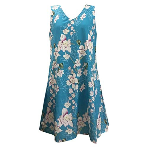 TOPUNDER Summer Dresses for Women s Summer Casual Sleeveless Floral Printed Swing Dress Sundress with Pocket Blue TOPUNDER Summer Dresses for Women s Summer Casual Sleeveless Floral Printed Swing Dress Sundress with Pocket Blue
