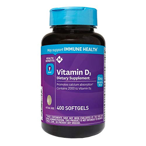 Members Mark Vitamin D-3 2000 IU Dietary Supplement Softgels 400 ct. 2 Pack Members Mark Vitamin D-3 2000 IU Dietary Supplement Softgels 400 ct. 2 Pack