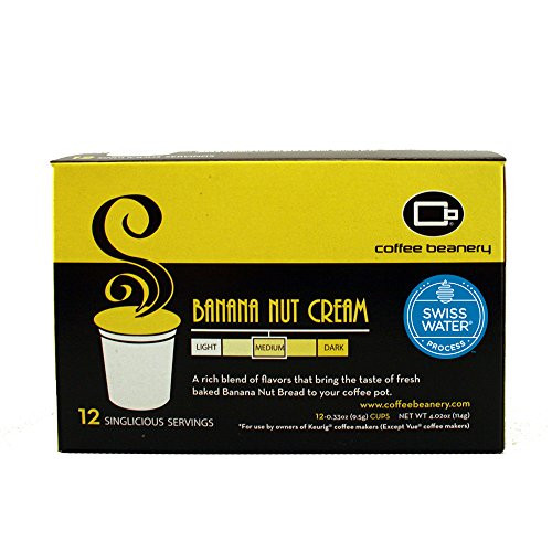 Banana Nut Cream SWP Decaf Singlicious Servings Single-cup Coffee Pack Sampler