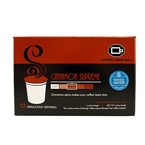 Cinnamon Supreme SWP Decaf Singlicious Servings Single-cup Coffee Pack Sampler