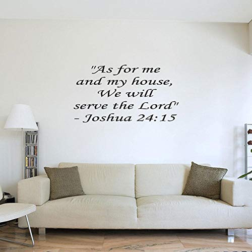 Vinyl Removable Wall Stickers Mural Decal Art Family Decals As for Me and My House We Will Serve The Lord for Living Room Bedroom Vinyl Removable Wall Stickers Mural Decal Art Family Decals As for Me and My House We Will Serve The Lord for Living Room Bedroom