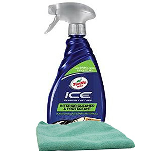 Turtle Wax Ice Total Interior Care Spray  20 oz.  Bundle With Microfiber Cloth  2 Items