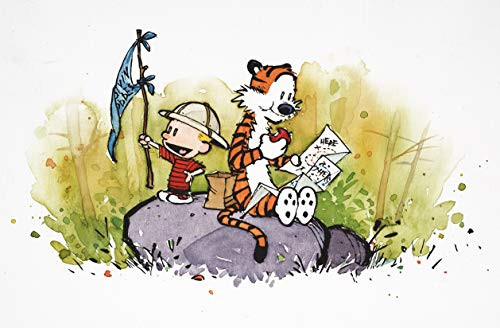 Exploring Calvin and Hobbes Poster Gifts for ?omic Strip Fans Kids Room Wall Decor Cartoons Wall Art Bill Watterson Poster Living Room Artwork 24x32 Exploring Calvin and Hobbes Poster Gifts for ?omic Strip Fans Kids Room Wall Decor Cartoons Wall Art Bill Watterson Poster Living Room Artwork 24x32