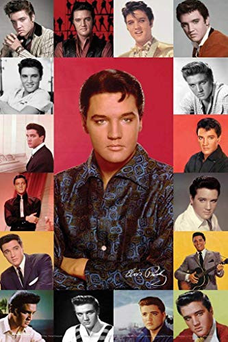 The King of Rock n Roll Gifts for The King Fans Rock Cafe Wall Decor Rock and Roll Wall Art Country Music Poster Living Room Artwork  24x32