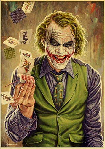 Joker Print Gifts for DC Comics Fans Comic Villain Wall Decor DC Villains Wall Art Joker Poster Living Room Artwork  24x32