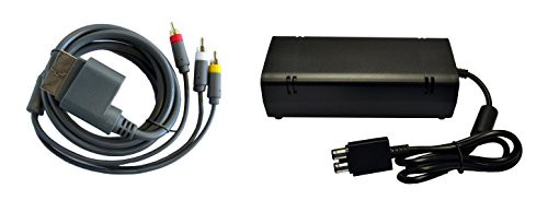 XBox 360 Slim Parts Bundle - Power Adapter and AV Cable - by Mars Devices