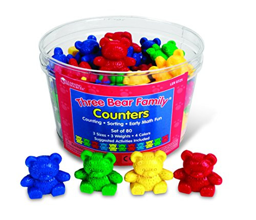 Learning Resources Counting Bears - Counter Set with 80 Pieces