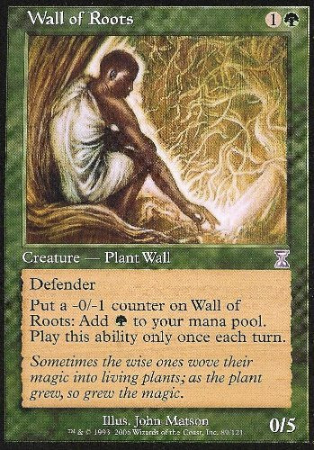 Magic  the Gathering - Wall of Roots - Timeshifted - Foil