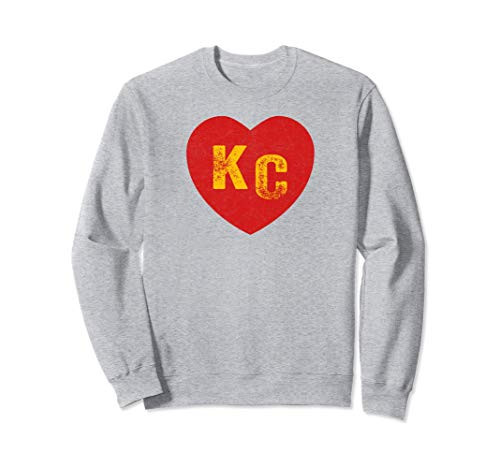 Kansas City Heart Red Hearts KC I Love Kc Letters Vintage Sweatshirt Kansas City Heart Red Hearts KC I Love Kc Letters Vintage Sweatshirt