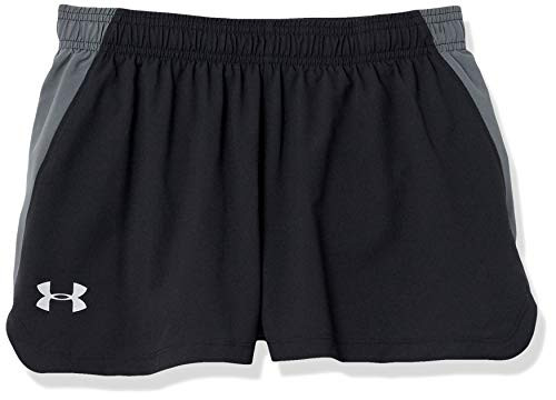 Under Armour Mens Launch Stretch Woven Split Shorts Black  002  Reflective Large