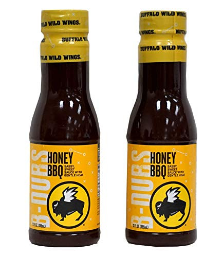 Buffalo Wild Wings Honey BBQ Sauce 12 Fluid Ounce  Pack of 2  - SET OF 2