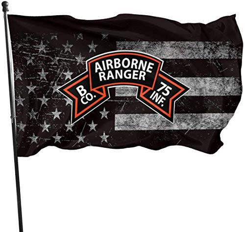 BUSHUO B Co 75th Infantry  Ranger  Scroll American Veterans Flag Submarine SSBN Deterrent Patrol Flag 3x5 Ft