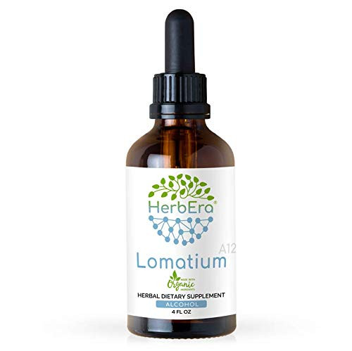 Lomatium A120 Alcohol Herbal Extract Tincture Super-Concentrated Lomatium  Lomatium Dissectum  Dried Root  4 fl oz