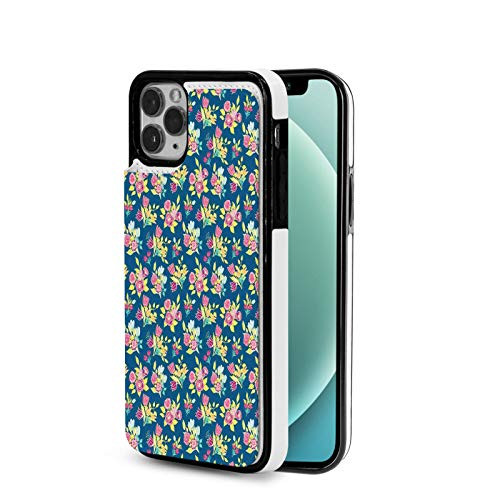 Designed for iPhone 12 Pro CaseGarden Art Colorful Bouquets of Meadow Flowers Spring Season Theme Botany IllustrationMulticolor for The iPhone 12 Pro TPU Case Design 6.1 inch