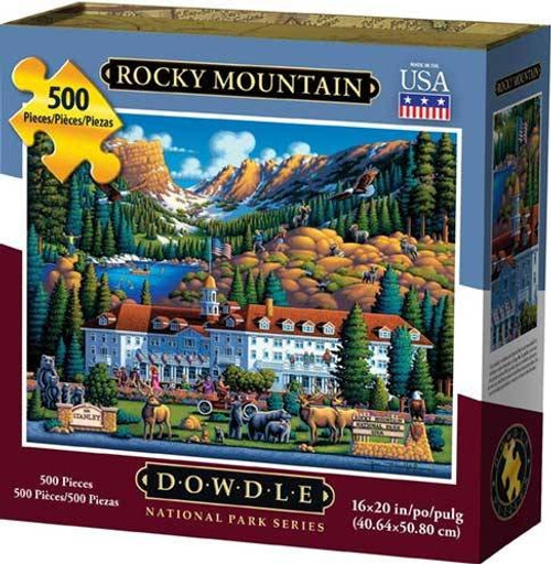 Dowdle Folk Art Rocky Mountain National Park Jigsaw Puzzle (500 Piece) Dowdle Folk Art Rocky Mountain National Park Jigsaw Puzzle (500 Piece)