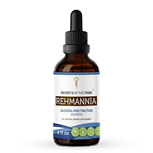 Rehmannia Tincture Alcohol-Free Extract Organic Rehmannia  Rehmania Glutinosa  Dried Root  4 FL OZ
