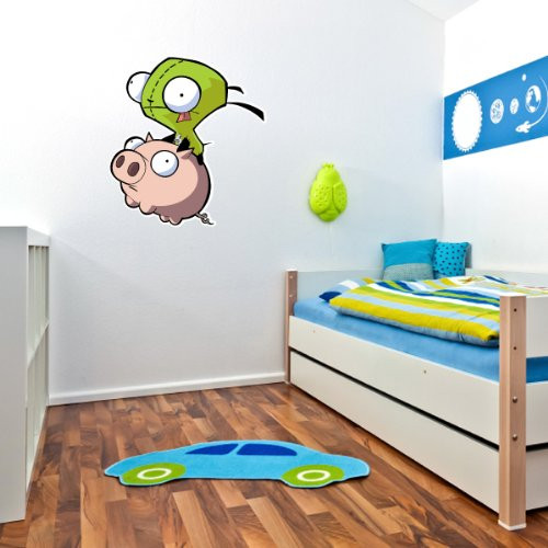 Invader Zim Flying Wall Graphic Decal Sticker 26 inch  x 24 inch