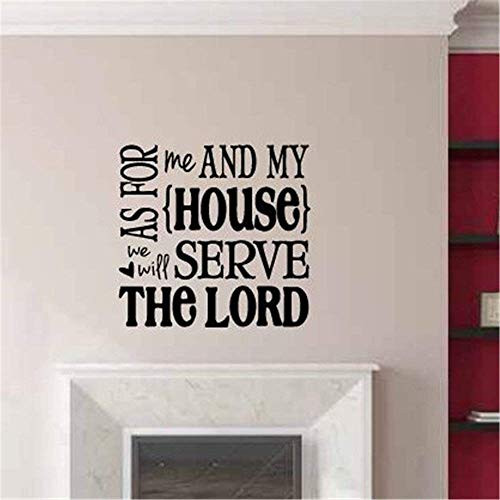 Sayings Wall Decal As for Me and My House We Will Serve The Lord Vinyl Removable Mural Wall Sticker Sayings Wall Decal As for Me and My House We Will Serve The Lord Vinyl Removable Mural Wall Sticker