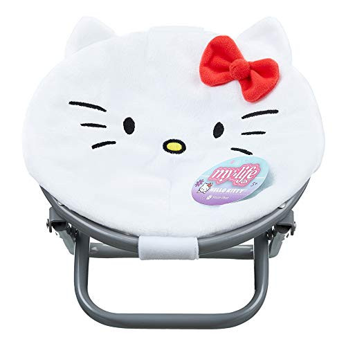 My Life As Hello Kitty Saucer Chair - Soft White Round Chair in Hello Kitty Style ~ Made for 18 inch  Dolls