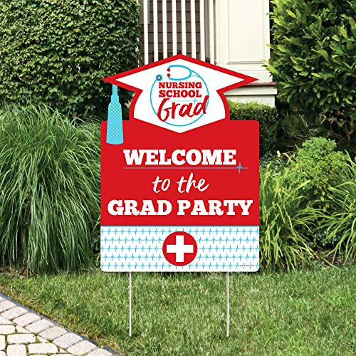 Big Dot of Happiness Nurse Graduation - Party Decorations - Medical Nursing Graduation Party Welcome Yard Sign Big Dot of Happiness Nurse Graduation - Party Decorations - Medical Nursing Graduation Party Welcome Yard Sign
