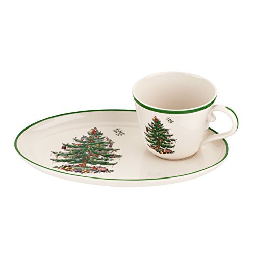 Spode Christmas Tree Soup and Sandwich Set Spode Christmas Tree Soup and Sandwich Set