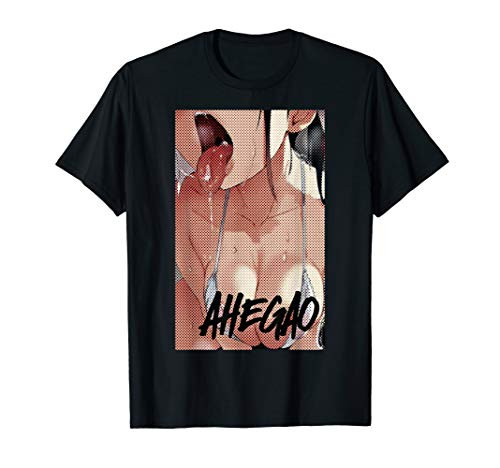 Ahegao Waifu Material Anime Hentai Manga Comics Tee Cosplay T-Shirt