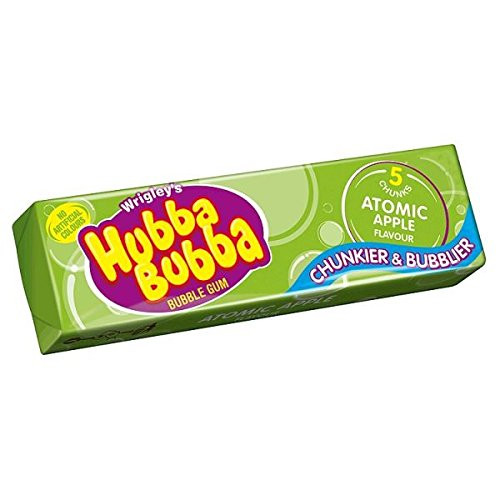 Wrigleys Hubba Bubba Atomic Apple Flavour Bubble Gum 20 Packs Wrigleys Hubba Bubba Atomic Apple Flavour Bubble Gum 20 Packs