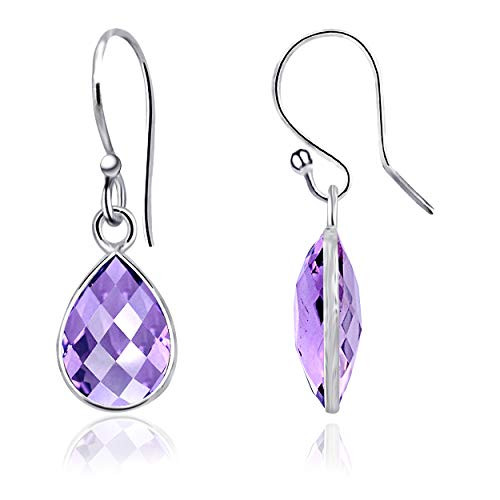 Purple Amethyst 7.11 Ct Pear 925 Sterling Silver Dangle Earrings Christmas Gifts For Women By Orchid Jewelry Purple Amethyst 7.11 Ct Pear 925 Sterling Silver Dangle Earrings Christmas Gifts For Women By Orchid Jewelry