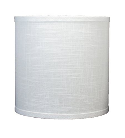 Urbanest Linen Drum Lamp Shade 10-inch by 10-inch by 10-inch Off White Spider
