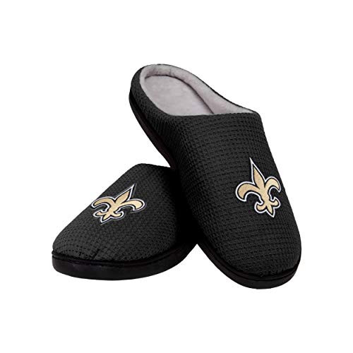 FOCO New Orleans Saints NFL Mens Memory Foam Slide Team Color s  7-8   SLPNFMYFM