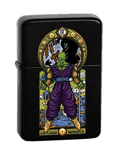 Hat Shark Name K Fighting Powerful Men Anime Parody Design Vector KGM Thunderbird Vintage Lighter - Black Matte