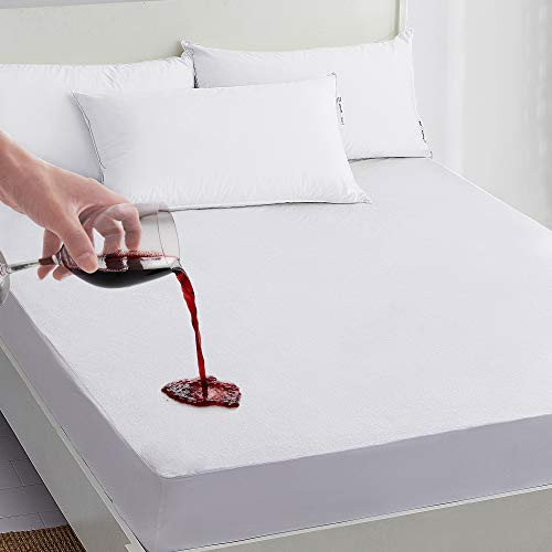 Leeden Waterproof Mattress Protector Waterproof Mattress Pad Cover Fitted 8-21 inches Pocket Hypoallergenic Breathable Noiseless Soft Cover White King Leeden Waterproof Mattress Protector Waterproof Mattress Pad Cover Fitted 8-21 inches Pocket Hypoallergenic Breathable Noiseless Soft Cover White King