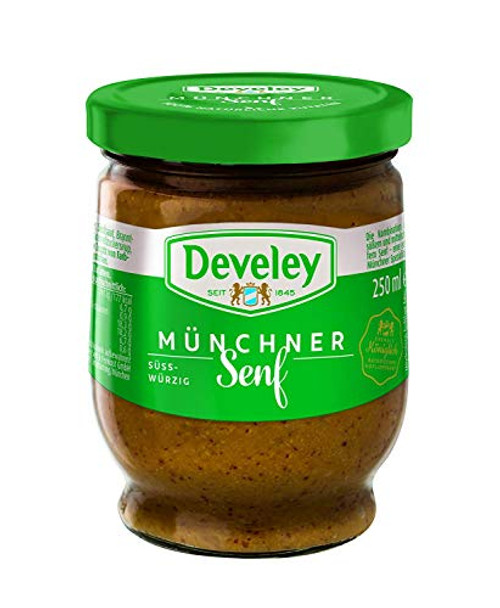 Munich Bavarian Classic German Mustard Sweet and Spicy 2 x 250 ml Develey Germany Munich Bavarian Classic German Mustard Sweet and Spicy 2 x 250 ml Develey Germany