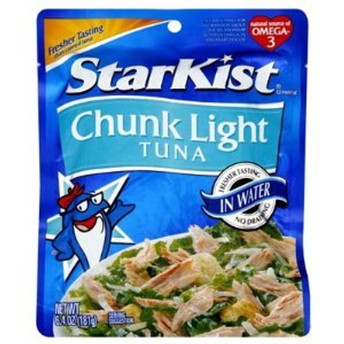 StarKist Chunk Light Tuna In Water Pouch 6.4 oz Pack of 6 StarKist Chunk Light Tuna In Water Pouch 6.4 oz Pack of 6