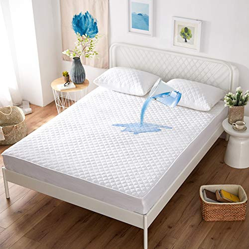 SYYH TEX Waterproof Mattress Protector Soft and Breathable Queen Mattress Cover Noiseless Fitted Mattress Pad Up to 18 inch Deep Mattress Protector SYYH TEX Waterproof Mattress Protector Soft and Breathable Queen Mattress Cover Noiseless Fitted Mattress Pad Up to 18 inch Deep Mattress Protector