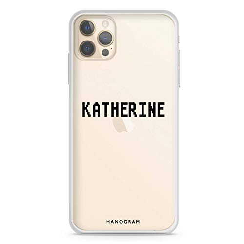 Pixel Custom Name iPhone 12 Pro Max Soft Clear Case iPhone 12 iPhone 12 Pro iPhone 12 Pro Max iPhone 12 mini Custom Your Name Personalized Phone Case  Hanogram Case