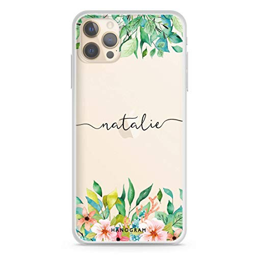 Floral Imagination iPhone 12 Pro Max Soft Clear Case iPhone 12 iPhone 12 Pro iPhone 12 Pro Max iPhone 12 mini Custom Your Name Personalized Phone Case  Hanogram Case