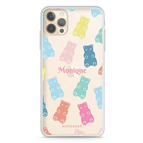 Sweet Dream Bear iPhone 12 Pro Max Soft Clear Case iPhone 12 iPhone 12 Pro iPhone 12 Pro Max iPhone 12 mini Custom Your Name Personalized Phone Case  Hanogram Case
