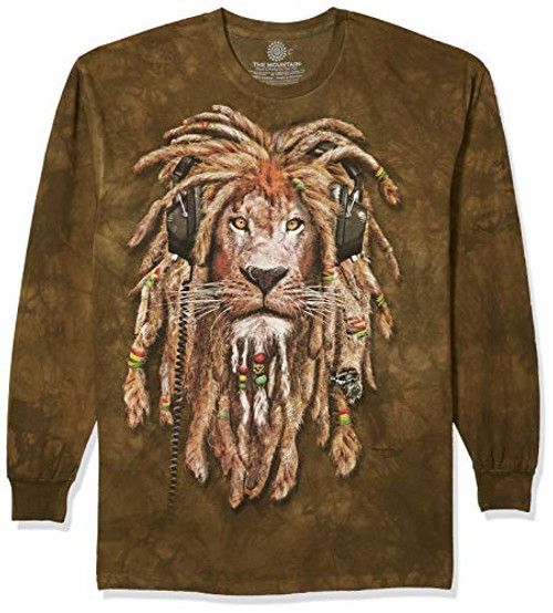 The Mountain Dj Jahman Adult Long Sleeve T-Shirt Green XL The Mountain Dj Jahman Adult Long Sleeve T-Shirt Green XL