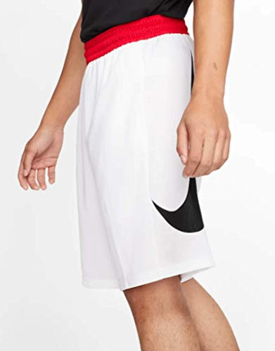 Nike HBR Mens Basketball Shorts  Medium White Black