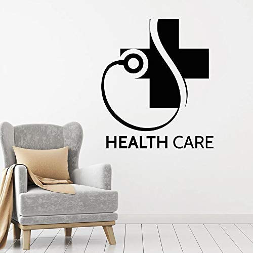 75X86Cm DIY Health Care Wall Decal Lettering Clinic Hospital Pharmacy Interior Decoration Vinyl Window Sticker Stethoscope Cross Art Mural 75X86Cm DIY Health Care Wall Decal Lettering Clinic Hospital Pharmacy Interior Decoration Vinyl Window Sticker Stethoscope Cross Art Mural