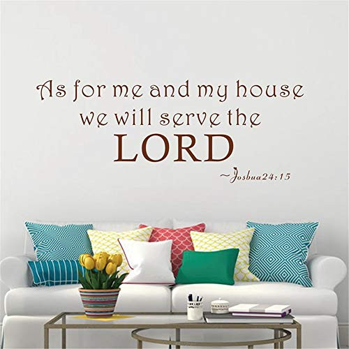Gails Vinyl Wall Decals Quotes Sayings Words Art Deco Lettering Inspirational My House Will Serve The Lord s Inspiring
