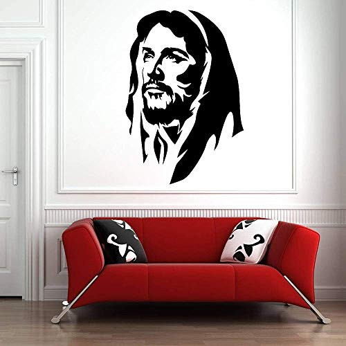Jesus Christ Wall Stickers for Gods Room Religious Vinyl Stickers Church Decoration Christian Wall Paper 57X84Cm