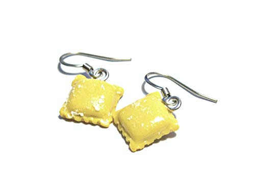 Ravioli Earrings - Tiny Food Jewelry